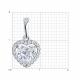 Серебряная подвеска SOKOLOV 94033256-91 с фианитом