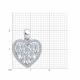 Серебряная подвеска SOKOLOV 94033271-91 с фианитом