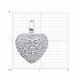 Серебряная подвеска SOKOLOV 94033299-91 с фианитом