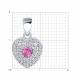 Серебряная подвеска SOKOLOV 94033300-91 с фианитом