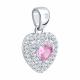 Серебряная подвеска SOKOLOV 94033300-91 с фианитом