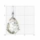 Серебряная подвеска SOKOLOV 94033394 с ювелирным кристаллом