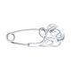 Серебряная булавка SOKOLOV 94040040-91