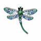 Серебряная брошь SOKOLOV 94040271-91 с фианитом