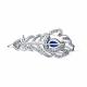 Серебряная брошь SOKOLOV 94040276-91 с фианитом