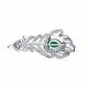 Серебряная брошь SOKOLOV 94040277-91 с фианитом