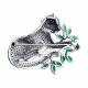 Серебряная брошь SOKOLOV 94040294-91 с фианитом
