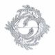 Серебряная брошь SOKOLOV 94040316-91 с фианитом