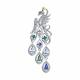 Серебряная брошь SOKOLOV 94040328-91 с фианитом