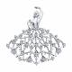 Серебряная брошь SOKOLOV 94040331-91 с фианитом