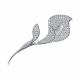 Серебряная брошь SOKOLOV 94049021 с фианитом