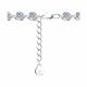 Серебряный браслет SOKOLOV 94050056-91 с фианитом
