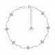 Серебряный браслет SOKOLOV 94050139-91 с фианитом
