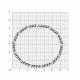 Серебряный браслет SOKOLOV 94050600 с жемчугом Swarovski