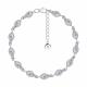 Серебряный браслет SOKOLOV 94051034-91 с фианитом