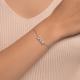 Серебряный браслет SOKOLOV 94051064-91 с фианитом