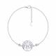 Серебряный браслет SOKOLOV 94051074-91 с фианитом