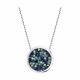 Серебряное колье SOKOLOV 94070121 с кристаллом Swarovski