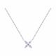 Серебряное колье SOKOLOV 94070176-91 с фианитом