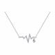 Серебряное колье SOKOLOV 94070340-91 с фианитом