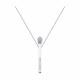 Серебряное колье SOKOLOV 94070343-91 с фианитом
