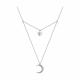 Серебряное колье SOKOLOV 94070345-91 с фианитом