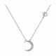 Серебряное колье SOKOLOV 94070346-91 с фианитом