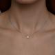 Серебряное колье SOKOLOV 94070446-91 с фианитом