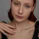 Серебряное колье SOKOLOV 94070446-91 с фианитом