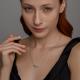Серебряное колье SOKOLOV 94070578-91 с фианитом