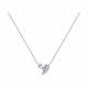 Серебряное колье SOKOLOV 94070656-91 с фианитом