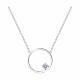 Серебряное колье SOKOLOV 94070673-91 с фианитом