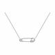 Серебряное колье SOKOLOV 94070694-91 с фианитом