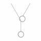Серебряное колье SOKOLOV 94070723-91 с фианитом