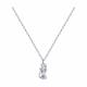 Серебряное колье SOKOLOV 94070755-91 с фианитом