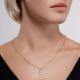 Серебряное колье SOKOLOV 94070755-91 с фианитом