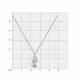 Серебряное колье SOKOLOV 94070755-91 с фианитом