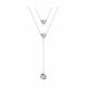 Серебряное колье SOKOLOV 94070829-91 с фианитом
