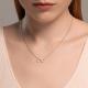 Серебряное колье SOKOLOV 94070832-91 с фианитом
