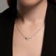 Серебряное колье SOKOLOV 94070833-91 с фианитом