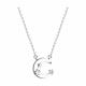 Серебряное колье SOKOLOV 94070839-91 с фианитом