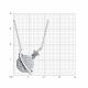 Серебряное колье SOKOLOV 94070841-91 с фианитом