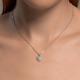 Серебряное колье SOKOLOV 94070842-91 с фианитом