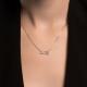 Серебряное колье SOKOLOV 94070855-91 с фианитом