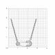 Серебряное колье SOKOLOV 94070855-91 с фианитом