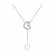 Серебряное колье SOKOLOV 94070857-91 с фианитом