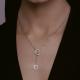 Серебряное колье SOKOLOV 94070857-91 с фианитом