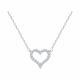 Серебряное колье SOKOLOV 94070861-91 с фианитом
