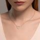 Серебряное колье SOKOLOV 94070861-91 с фианитом