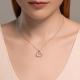 Серебряное колье SOKOLOV 94070862-91 с фианитом